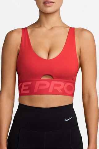 Brassière d’entrainement push-up Pro Indy Plunge - Rouge