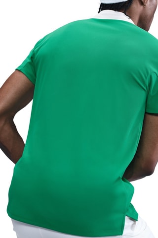 Polo slim de tennis Slam - Vert foncé