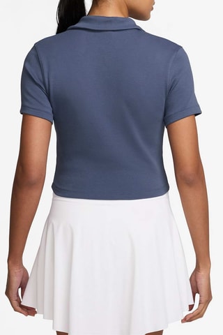 Polo de tennis Nike Court Heritage - Bleu cobalt chiné