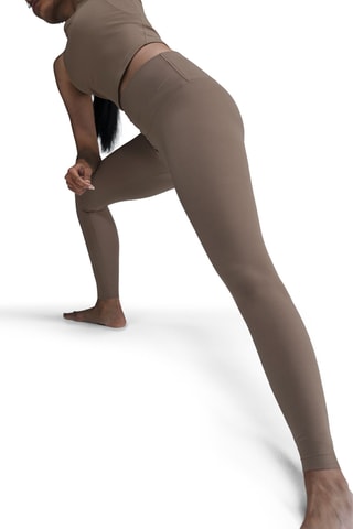 Legging taille haute - Marron clair