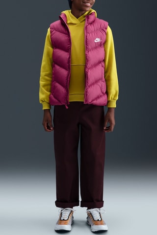 Doudoune sans manches - Bordeaux et blanc