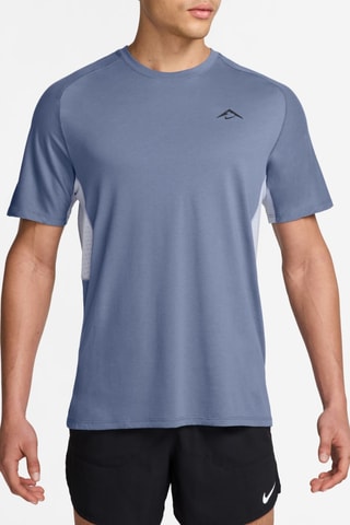 T-shirt de running Solar Chase - Bleu cobalt et noir