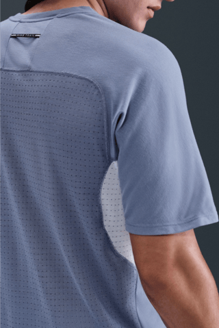 T-shirt de running Solar Chase - Bleu cobalt et noir