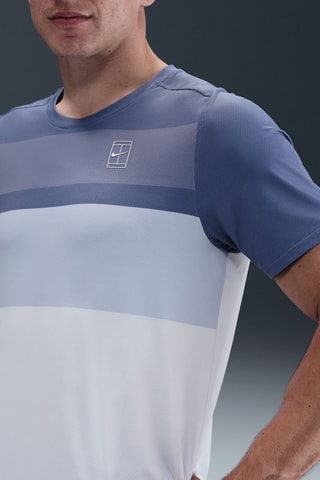 T-shirt slim de tennis NikeCourt Advantage - Indigo
