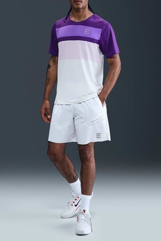 T-shirt slim de tennis NikeCourt Advantage - Violet