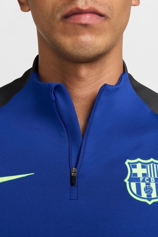 T-shirt FC Barcelone - Bleu roi et noir