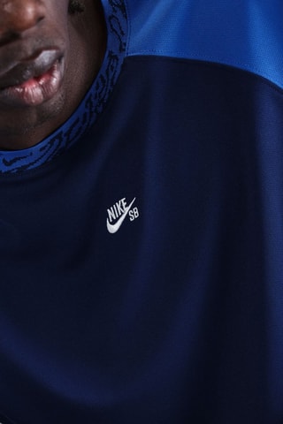 Maillot de skate Nike SB - bleu et blanc