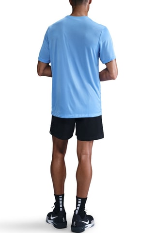 T-shirt de basketball - Bleu cobalt et noir