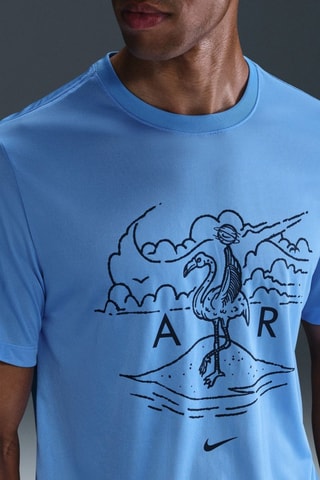 T-shirt de basketball - Bleu cobalt et noir