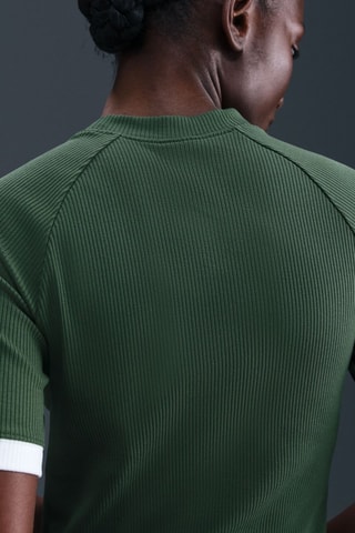 T-shirt cropped - Vert foncé