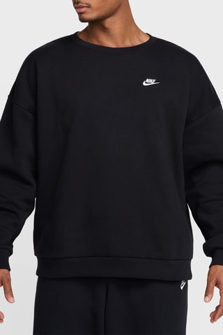 Sweat oversize polaire - Noir