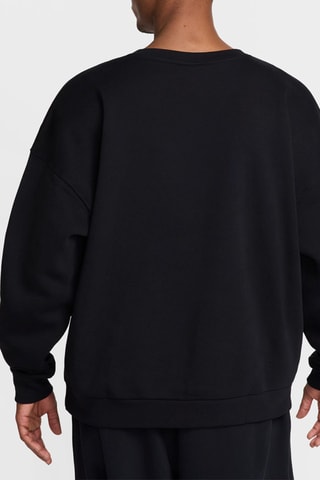 Sweat oversize polaire - Noir
