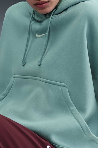 Sweat à capuche Phoenix Fleece - Vert sauge et blanc