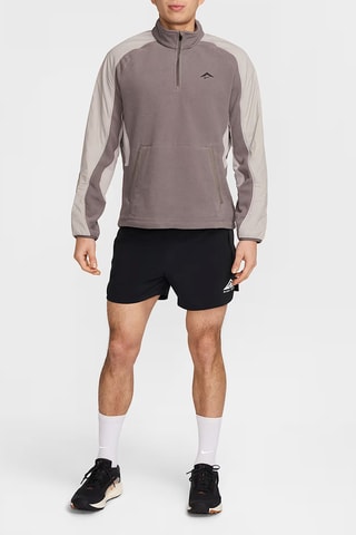 Sweat de running polaire - Marron