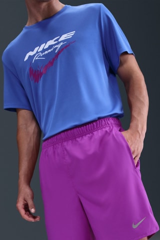 Short de running 2-en-1 Nike Challenger - Violet