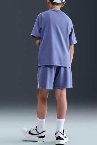 Short de fitness - Indigo et blanc