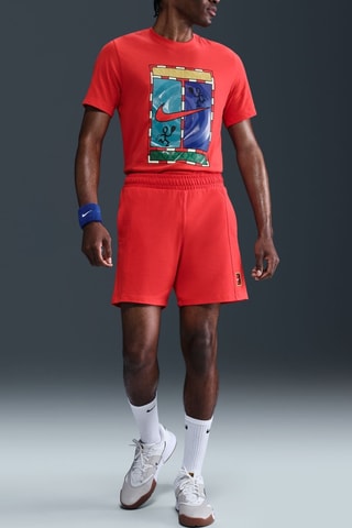 Short de tennis Heritage - Rouge