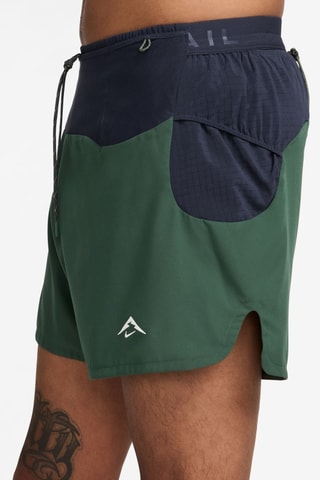 Short de running Second Sunrise - Vert et bleu marine