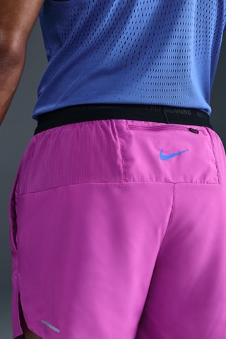 Short de running Stride - Fuchsia et bleu cobalt