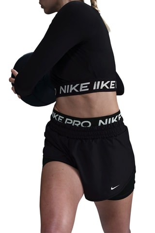 Short 2-en-1 taille haute - Noir - Nike