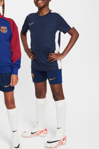 Short de football FC Barcelone - Bleu marine et rouge