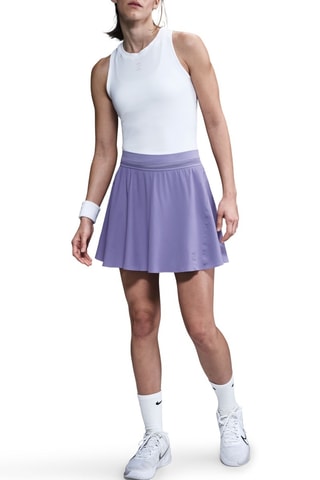 Jupe patineuse taille haute de tennis NikeCourt Ace Advantage - Violet