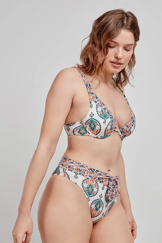 Slip bikini a vita alta Swim - Multicolore