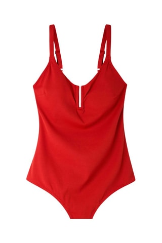 Costume intero con coppe - Rosso