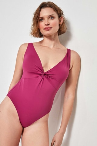 Costume intero con coppe - Viola