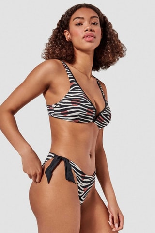 Slip bikini double face - Bianco e nero