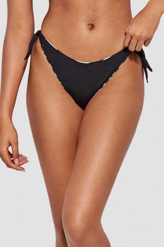 Slip bikini double face - Bianco e nero