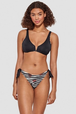 Slip bikini double face - Bianco e nero