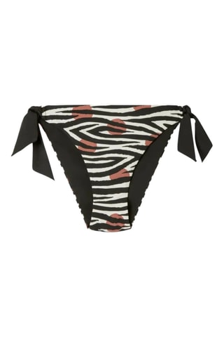 Slip bikini double face - Bianco e nero