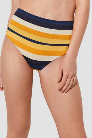 Slip bikini - Nero e giallo