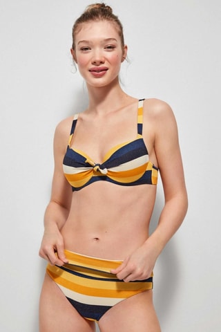 Slip bikini - Nero e giallo