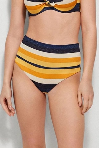 Slip bikini - Nero e giallo