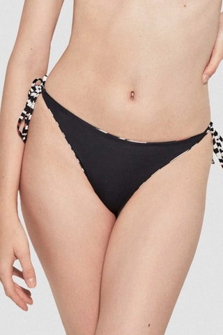 Slip bikini double face - Bianco e nero