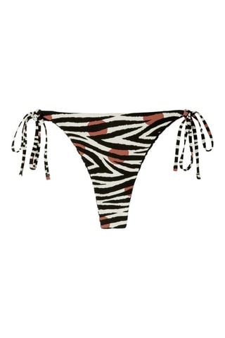Slip bikini double face - Bianco e nero