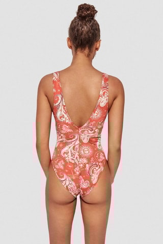 Costume intero - Bianco e rosso