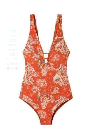 Costume intero - Bianco e rosso