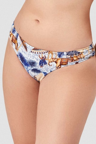 Slip bikini - Blu e arancione