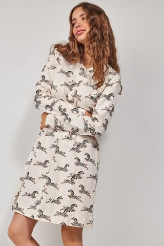 Camicia da notte - Bianco e nero