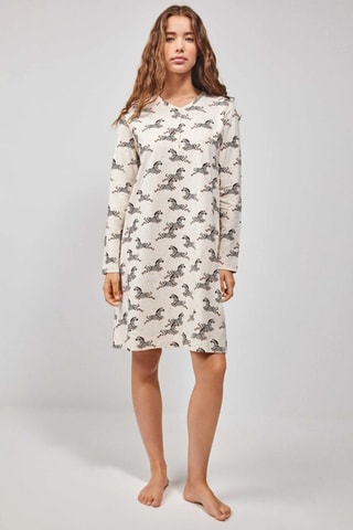 Camicia da notte - Bianco e nero