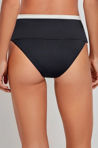 Slip bikini a vita alta Swim - Nero