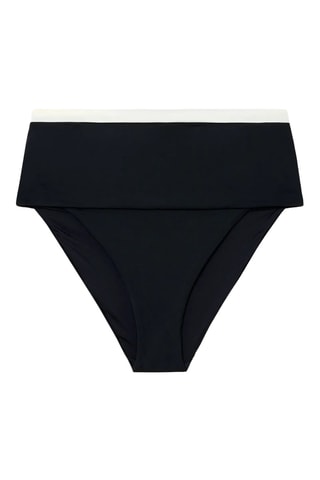 Slip bikini a vita alta Swim - Nero