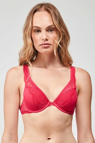 Reggiseno con coppe - Rosso