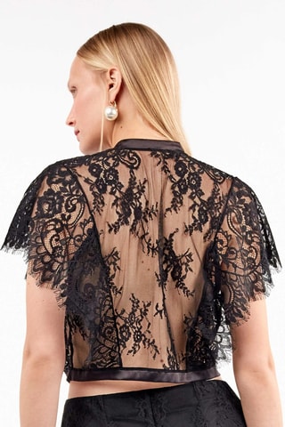 Crop top Party Edition - Nero