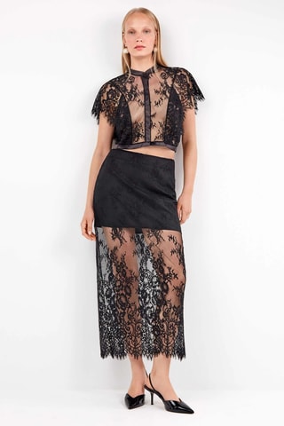 Crop top Party Edition - Nero