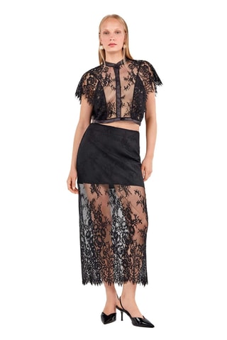 Crop top Party Edition - Nero