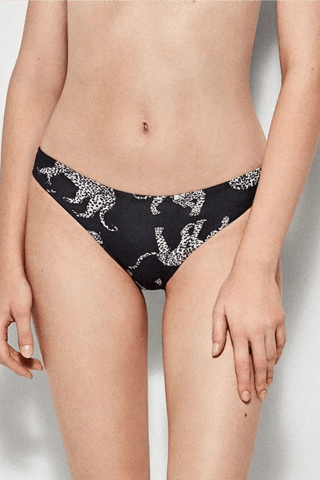 Slip bikini double face - Bianco e nero